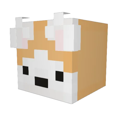JJemisCute Minecraft avatar head, 3D render