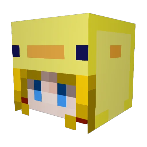 JJenkleSS Minecraft avatar head, 3D render