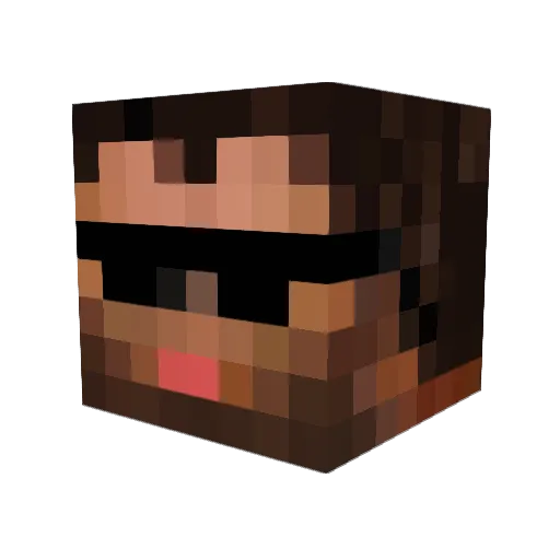 JJexz Minecraft avatar head, 3D render