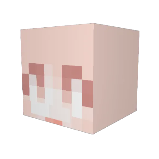 JJiBu_ Minecraft avatar head, 3D render