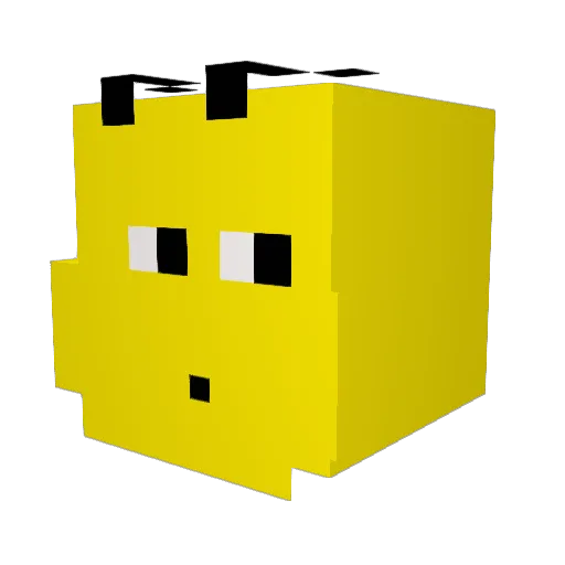 JJoMann Minecraft avatar head, 3D render