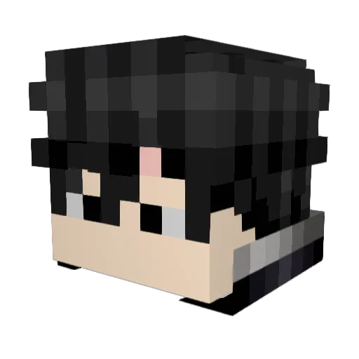 JJohGo Minecraft avatar head, 3D render