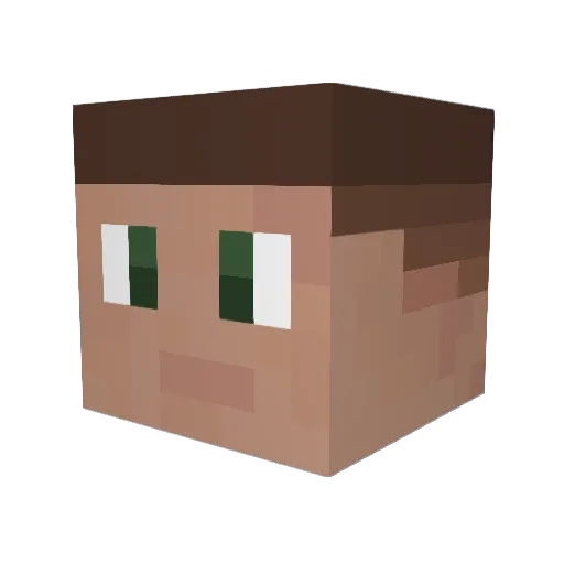 JJohncena Minecraft avatar head, 3D render