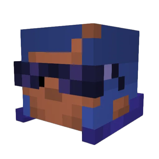 JJohnny_cage Minecraft avatar head, 3D render