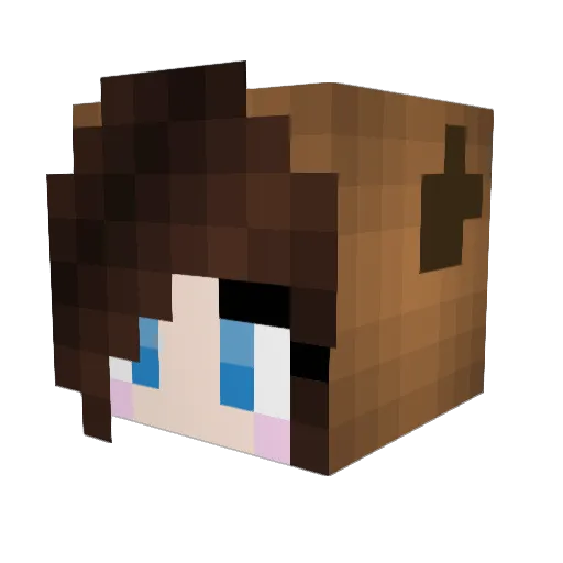 JJong23 Minecraft avatar head, 3D render