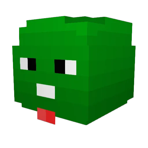 JJonge Minecraft avatar head, 3D render