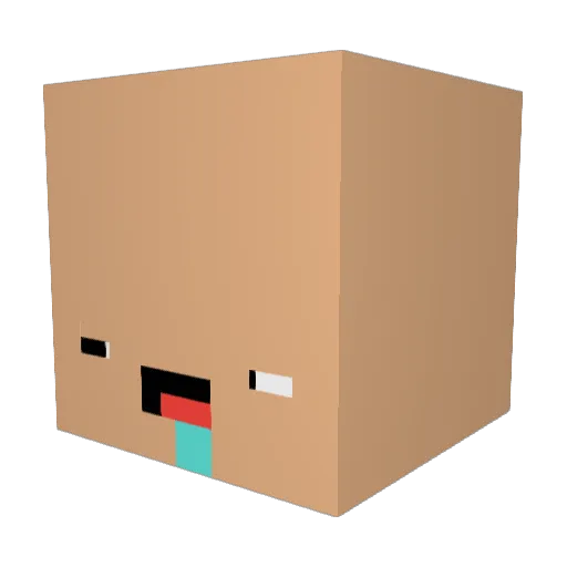JJonse Minecraft avatar head, 3D render