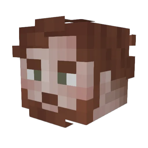 JJonttuz Minecraft avatar head, 3D render