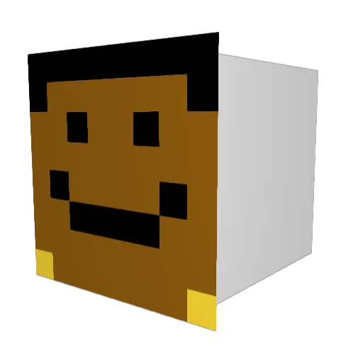 JJonxgamesmode Minecraft avatar head, 3D render
