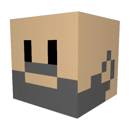 JJookGoom_E Minecraft avatar head, 3D render
