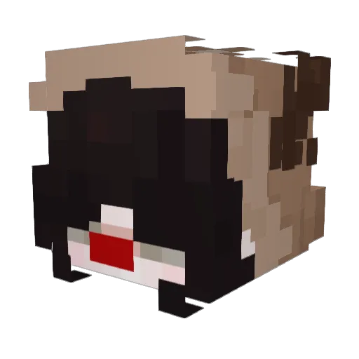 JJordyynn Minecraft avatar head, 3D render