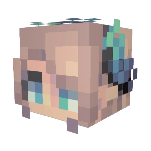 JJorg Minecraft avatar head, 3D render