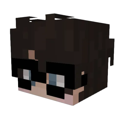 JJosh_ Minecraft avatar head, 3D render