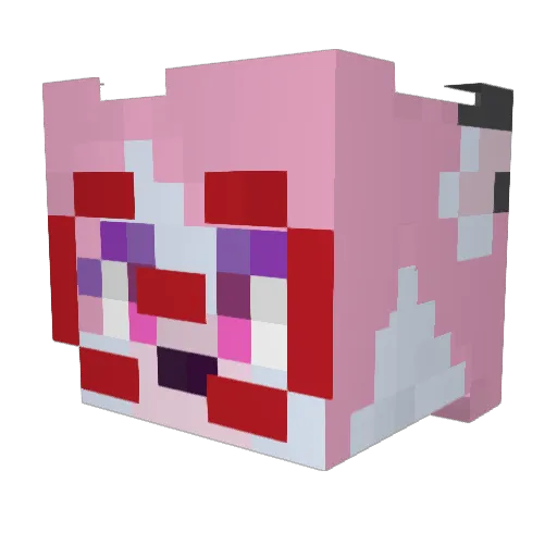 JJosy Minecraft avatar head, 3D render