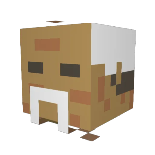 JJsdead Minecraft avatar head, 3D render