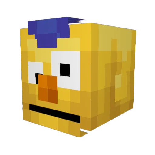 JJskippy Minecraft avatar head, 3D render