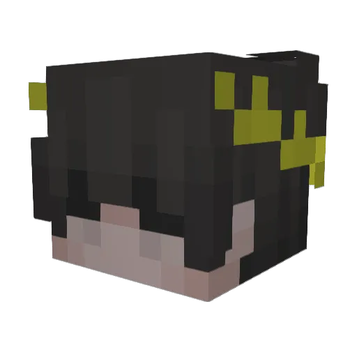 JJsoundS Minecraft avatar head, 3D render