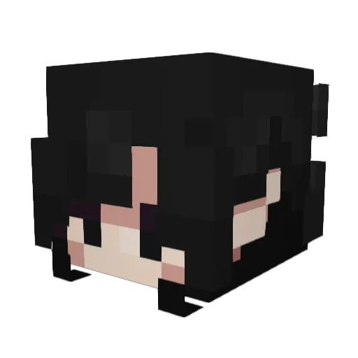 JJuu Minecraft avatar head, 3D render