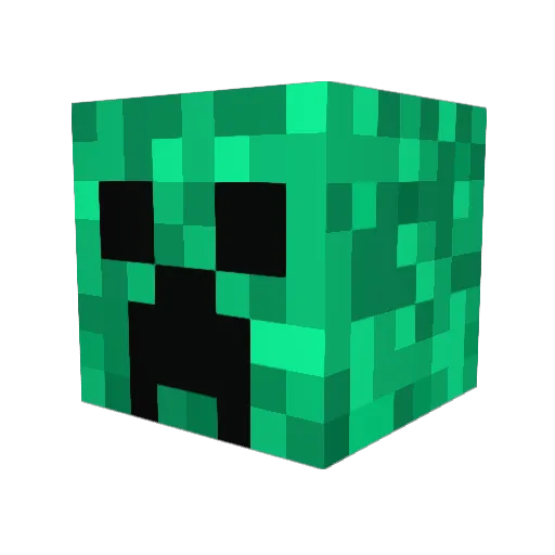 JK279169 Minecraft avatar head, 3D render