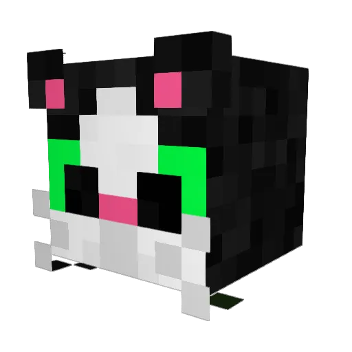 JK4d7 Minecraft avatar head, 3D render