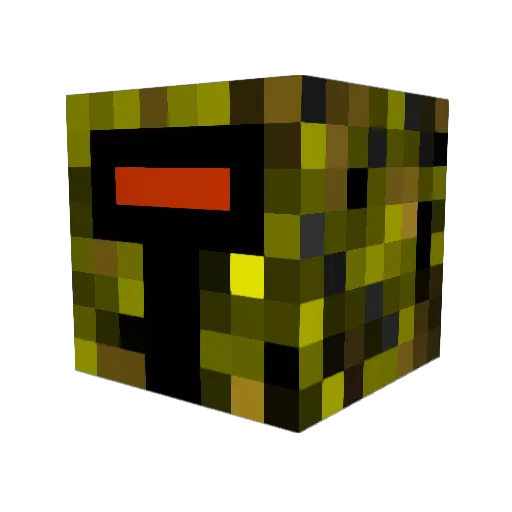 JK777 Minecraft avatar head, 3D render