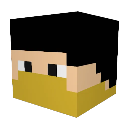 JKDesign99 Minecraft avatar head, 3D render