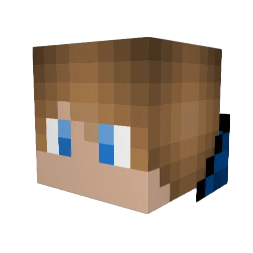 JKDown Minecraft avatar head, 3D render
