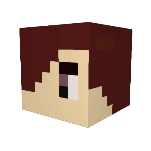 JKLDragon Minecraft avatar head, 3D render