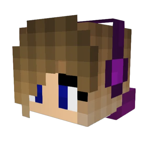 JKLMomof3 Minecraft avatar head, 3D render