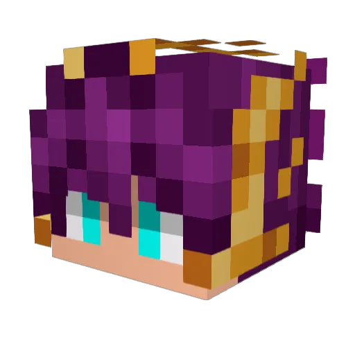 JKM05 Minecraft avatar head, 3D render