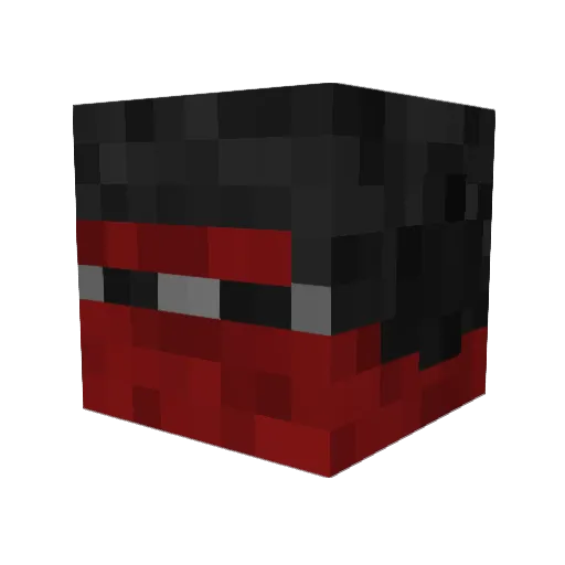 JKR414 Minecraft avatar head, 3D render