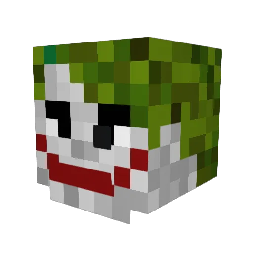 JKRq8 Minecraft avatar head, 3D render