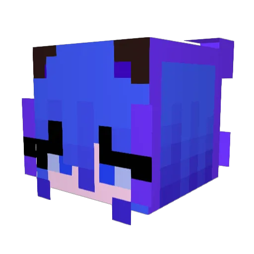 JKSBW Minecraft avatar head, 3D render