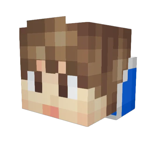 JKSNAR Minecraft avatar head, 3D render