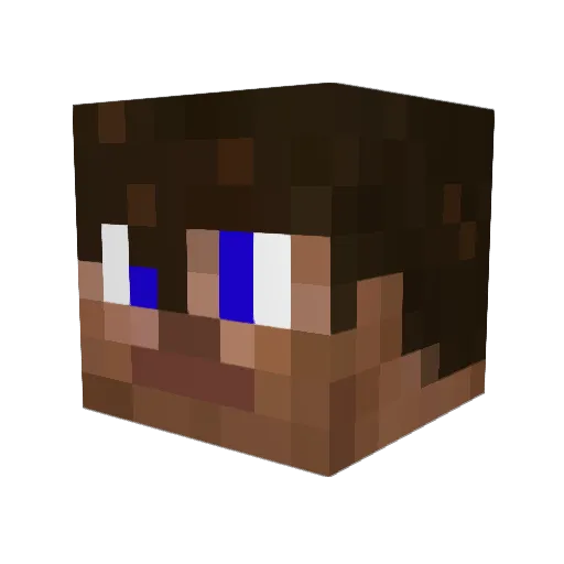 JKS_PH4 Minecraft avatar head, 3D render