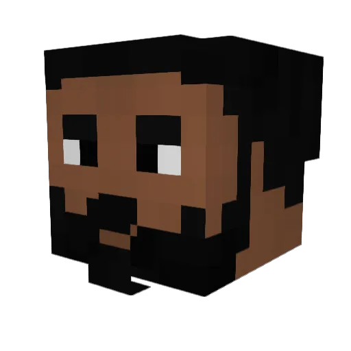 JKSw4g Minecraft avatar head, 3D render