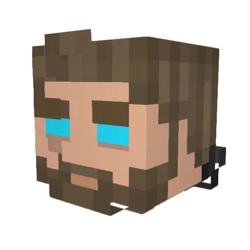 JKZ___ Minecraft avatar head, 3D render