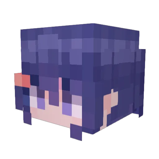 JK_Caiai_T Minecraft avatar head, 3D render