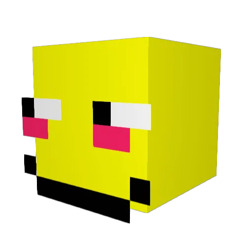 JK_Huang Minecraft avatar head, 3D render