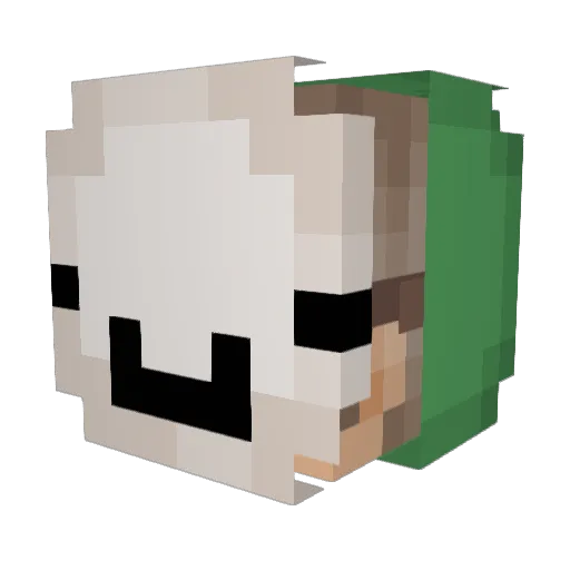 JK_Wilson Minecraft avatar head, 3D render