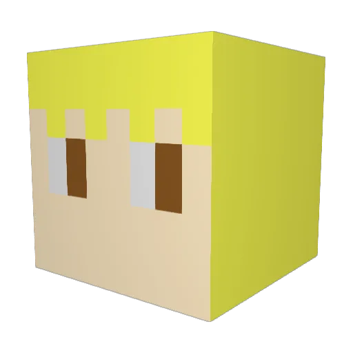 JKelly007 Minecraft avatar head, 3D render
