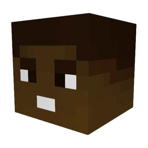 JKgrandchamp Minecraft avatar head, 3D render