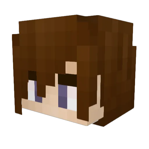 JKrlos Minecraft avatar head, 3D render