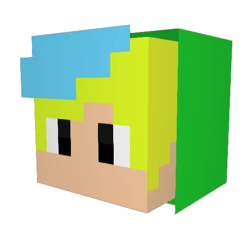 JKseventy2 Minecraft avatar head, 3D render