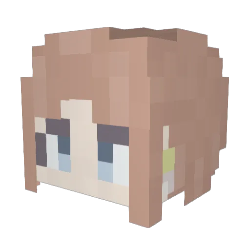 JKsummer__ Minecraft avatar head, 3D render