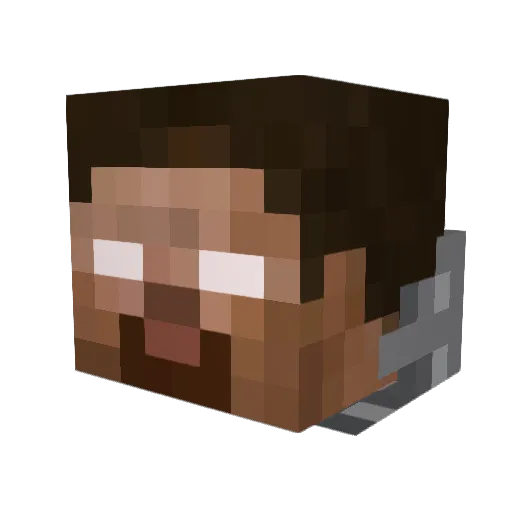 JKwon717 Minecraft avatar head, 3D render