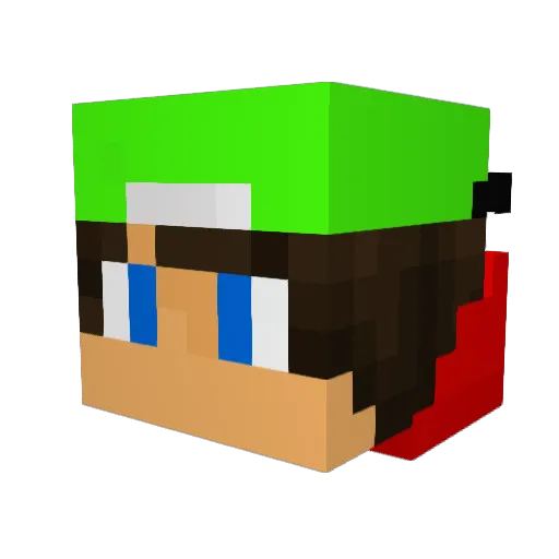 JL1201 Minecraft avatar head, 3D render