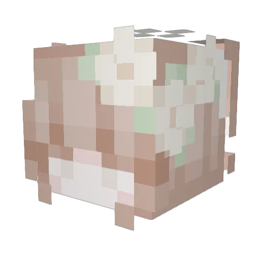 JL147xx Minecraft avatar head, 3D render