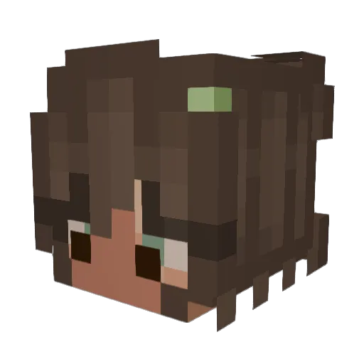 JLCSISS Minecraft avatar head, 3D render
