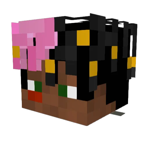JLCbeast Minecraft avatar head, 3D render